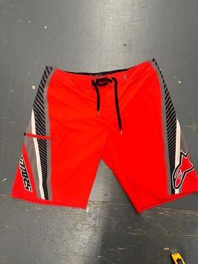 Alpinestars Men's Performance Board Shorts in Red